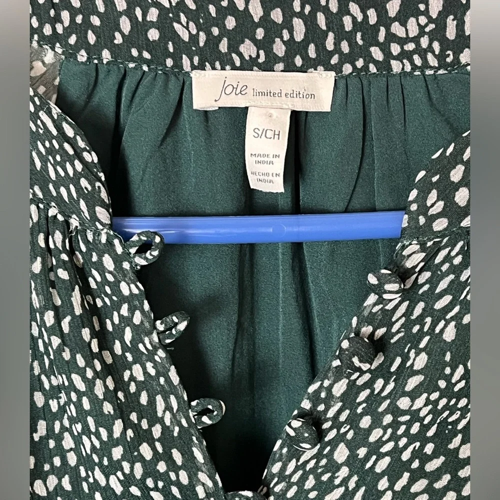 Joie limited edition balloon sleeve arctic animal spot dress, size S - Picture 9 of 10
